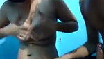 Girlfriend showing her pink pussy  bf suck her boob