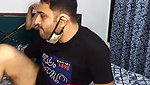 Hot couple romance  showing boobs