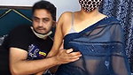 Hot couple romance  showing boobs