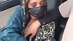 Sexy girlfriend give Blowjob  bf suck her boob inside car