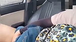 Sexy girlfriend give Blowjob  bf suck her boob inside car