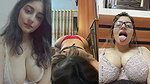Sexy Punjabi girl show her huge boobs  enjoying
