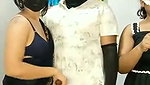 Two ladies enjoying with single guy