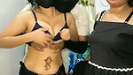 Two ladies enjoying with single guy