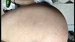 Aunty inserting cucumber inside ass