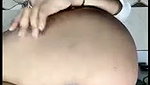 Aunty inserting cucumber inside ass