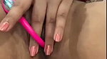 Aunty rubbing her pussy  enjoying