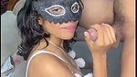 Girlfriend giving deeply Blowjob to bf cock  he love that