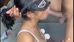 Girlfriend giving deeply Blowjob to bf cock  he love that
