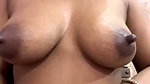 Sexy lady suck her own boobs
