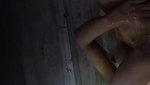Naked Bathing babe captured by spycam – Nude Boobs and hairy Pussy visible