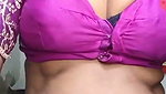 Pink Saree Aunty Nude Showing Live