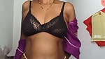 Pink Saree Aunty Nude Showing Live
