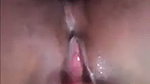 Aunty showing her pussy  finger