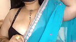 Aunty wearing her black bra  talking