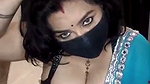 Aunty wearing her black bra  talking
