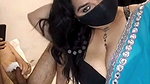 Aunty wearing her black bra  talking