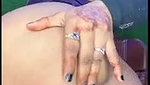 Beautiful wife pressing her boobs  milk coming out