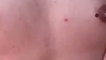 Boyfriend cum on gf face