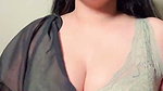 Manvi Chugh hot cleavege and belly dance in livestream