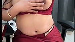 Hot bhabhi showing her huge boob  pressing