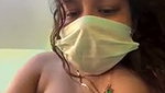 Hot girl inserting cucumber inside her pussy