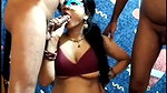 Husband share his wife  give Blowjob