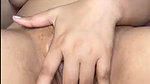 Rose aunty applying coconut oil on pussy  showing