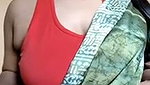Sexy girl showing her beautiful boob  pressing