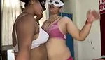 Two ladies suck each other boobs  enjoying