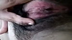 Beautiful sexy girl showing her hairly pink pussy