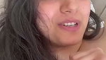 Hot beautiful girl pressing her boobs