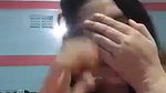 Bangla babe shy to show face during capture strip dance