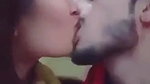 Cute Indian Couple Kissing