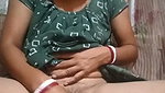 Hot desi chachi inserting brinjal inside her pussy