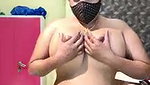 Sexy bhabhi applying oil  showing