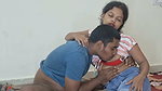 Sexy bhabhi give Handjob  lover suck her boob