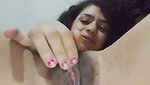 Sexy girl showing her juice pussy  finger