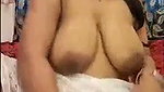 Aunty show her boobs rubing pussy  asshole