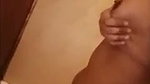 Beautiful girl taking bath  showing