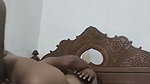 Husband try to put his loss dick inside wife pussy