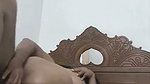Husband try to put his loss dick inside wife pussy