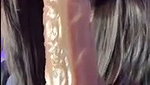 Sexy girl showing her nude body  suck dilo