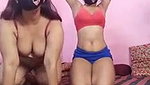 Two girl enjoying with same boyfriend  fucking