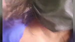 Beautiful girl show her boobs  suck black dilo