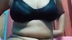 Beautiful hot girl undress her pink saree  showing rubing her pussy