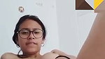 Beautiful sexy girl showing her pink pussy  finger