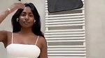 Hot girl removing dress  show her boob