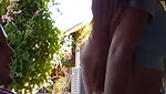Horny Couple Fucking Backyard