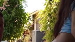 Horny Couple Fucking Backyard